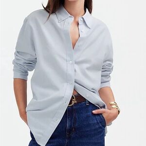 MADEWELL Oversized Button-Up Oxford shirt size Small NWT